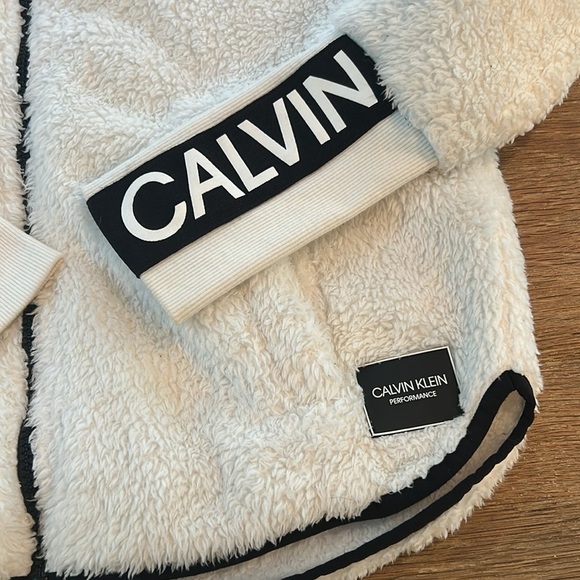 Calvin Klein, Performance, Teddy Jacket, Fleece, Zip, Hoodie, Size, SP - Picture 4 of 10